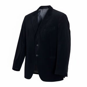 ARMANI COLLEZIONI Black Luxury Designer Business Casual Blazer Jacket Mens 46R